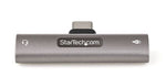 StarTech USB C to USB C /3.5mm Audio Adapter, Male to Female/Female, Gray/Black (CDP235APDM)