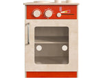 Flash Furniture Bright Beginnings Children's Kitchen Stove with Integrated Storage, Brown/Red (MK-ME03522-GG)