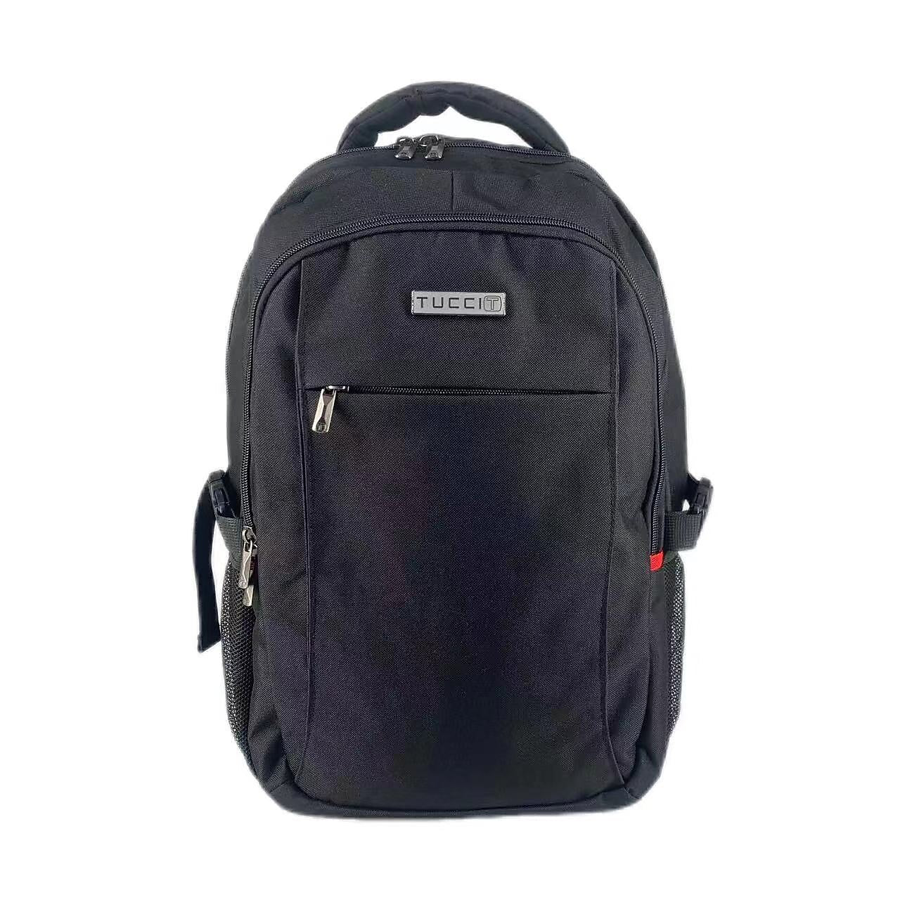 Tucci SCOUT Laptop Backpack, Medium, Black (T0564)