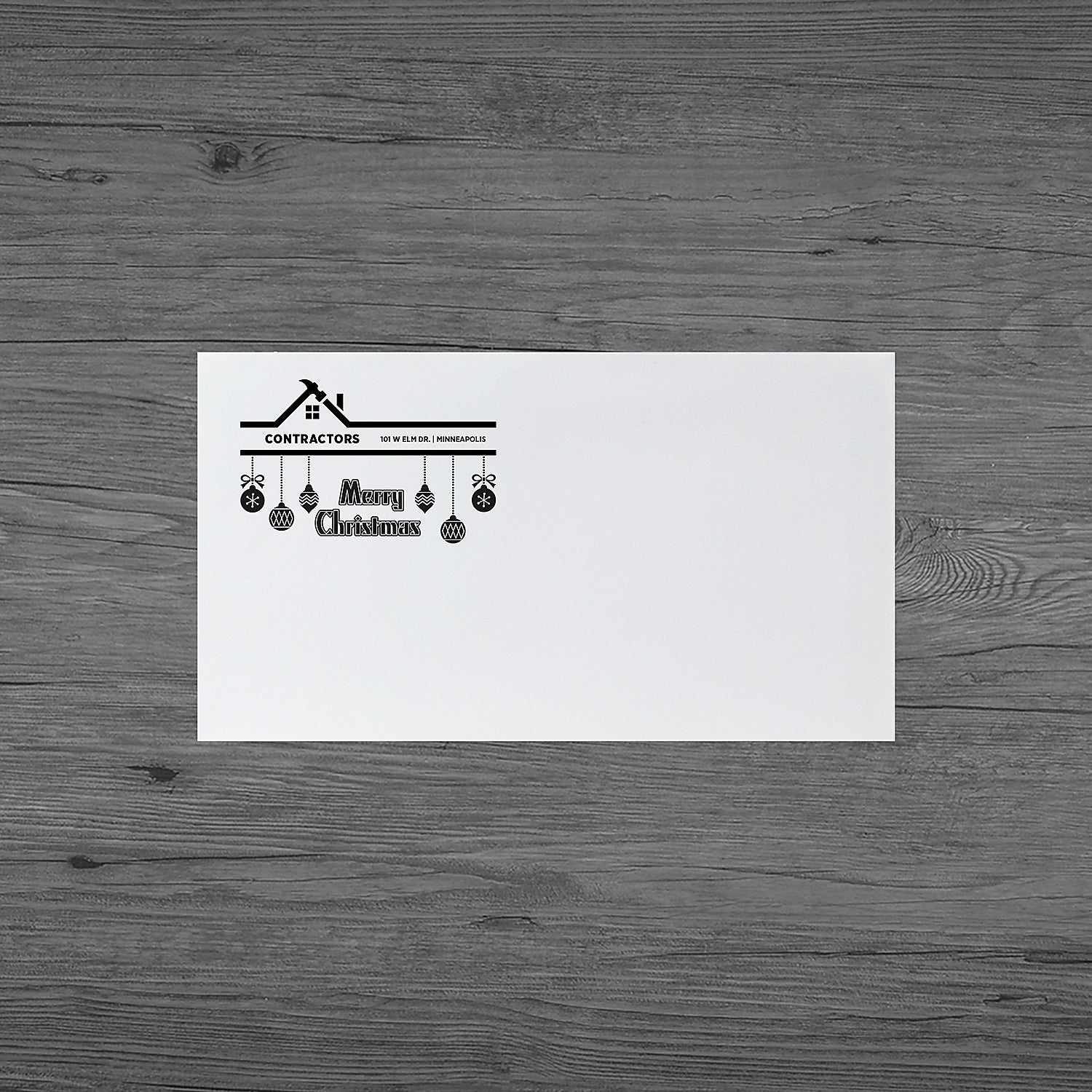 #6-3/4 Standard Envelope, Black, Red or Dark Blue, Qty 1000