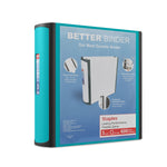 Staples 3" 3-Ring Better Binder, D-Ring, Teal (ST55891-CC)