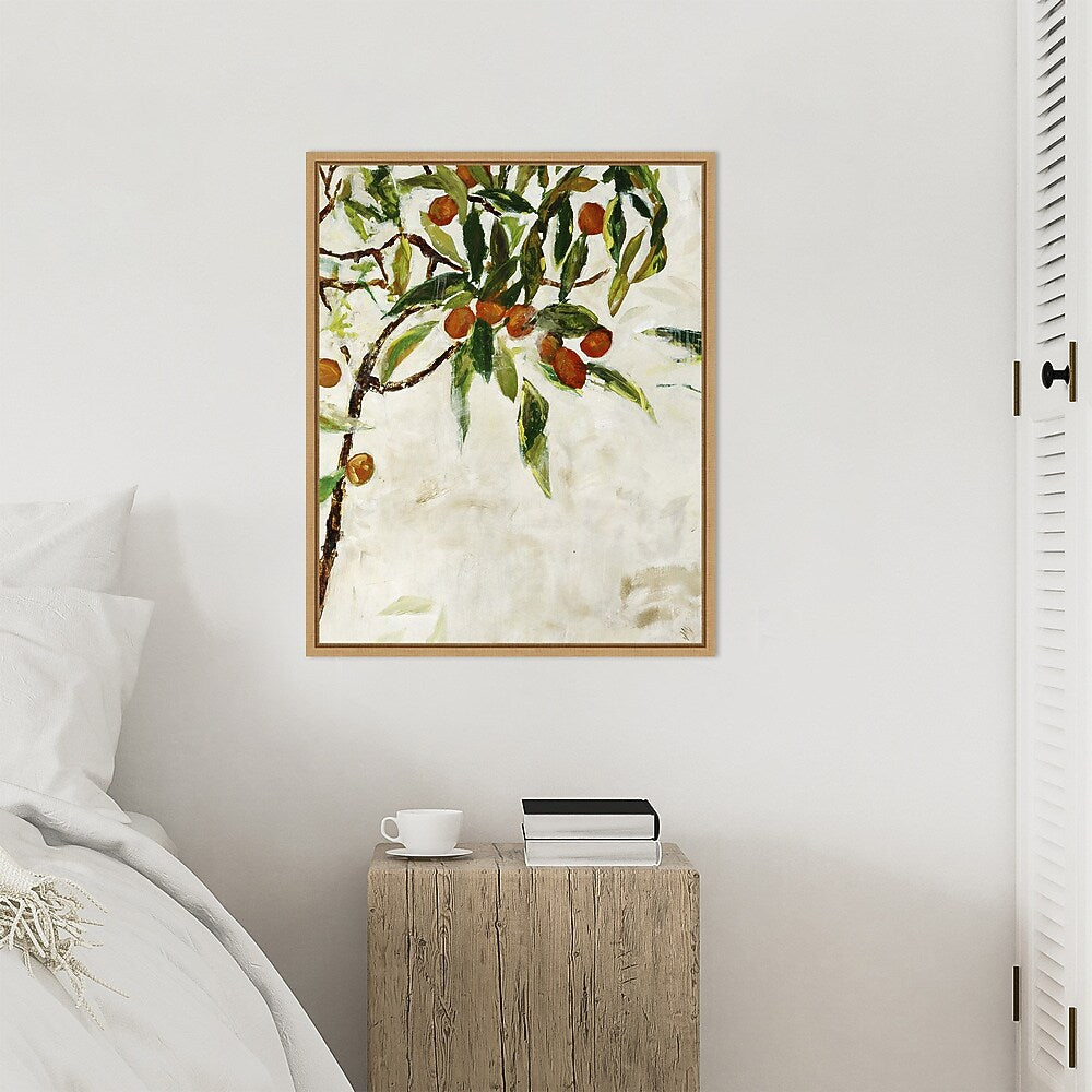 Amanti Art Kumquat Tree by Jodi Maas Framed Canvas Wall Art Print, 23" x 28" (A42677747772)