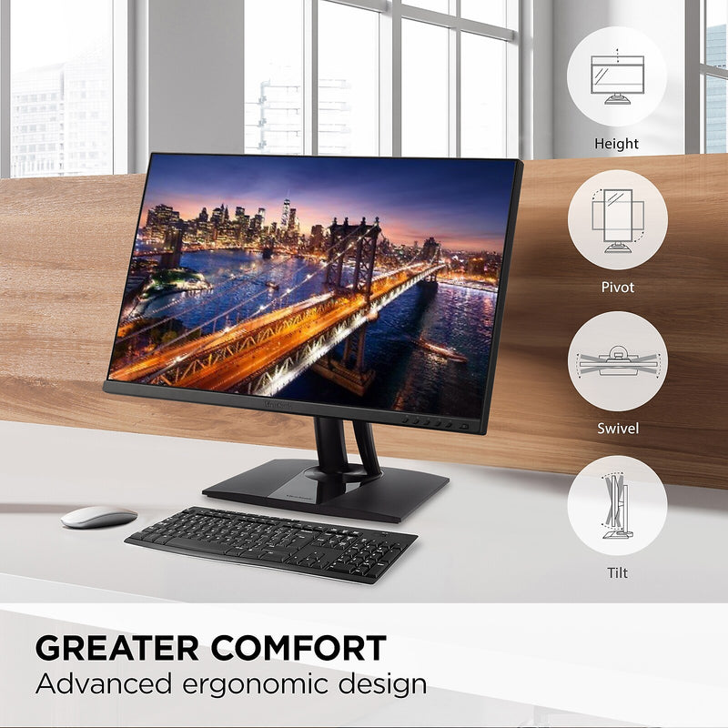 ViewSonic 27" 4K Ultra HD 60Hz LED Monitor, Black (VP275-4K)