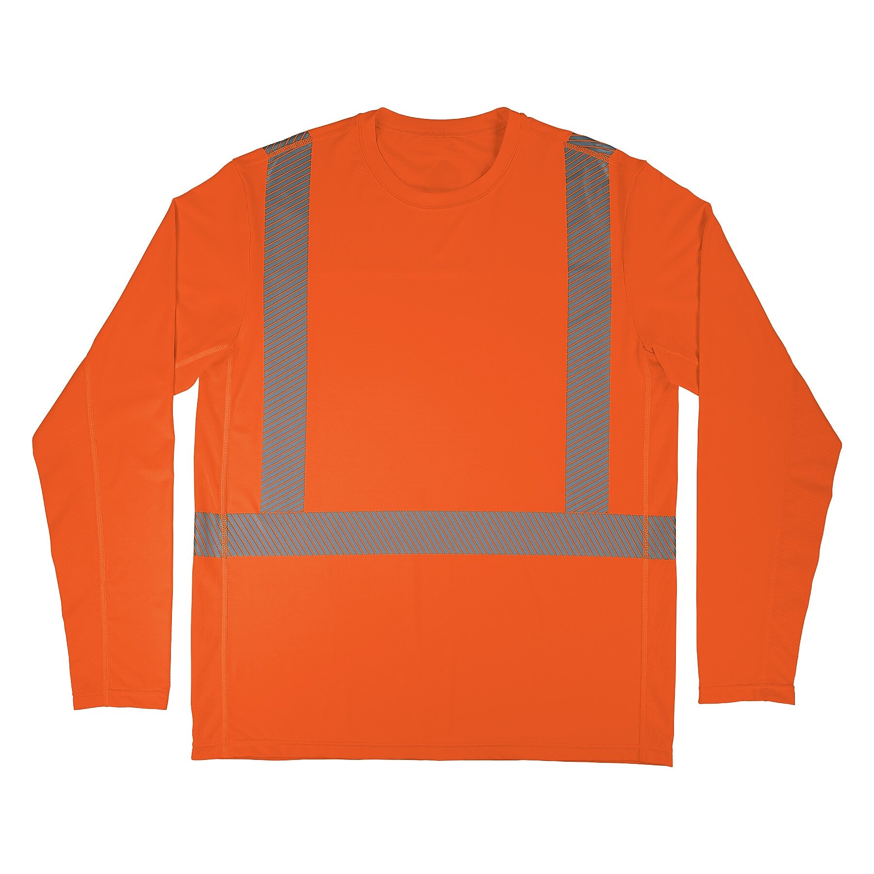 Chill-its 6688 High Visibility Long Sleeve T-Shirt, ANSI Class R2, Orange, Medium (12231)