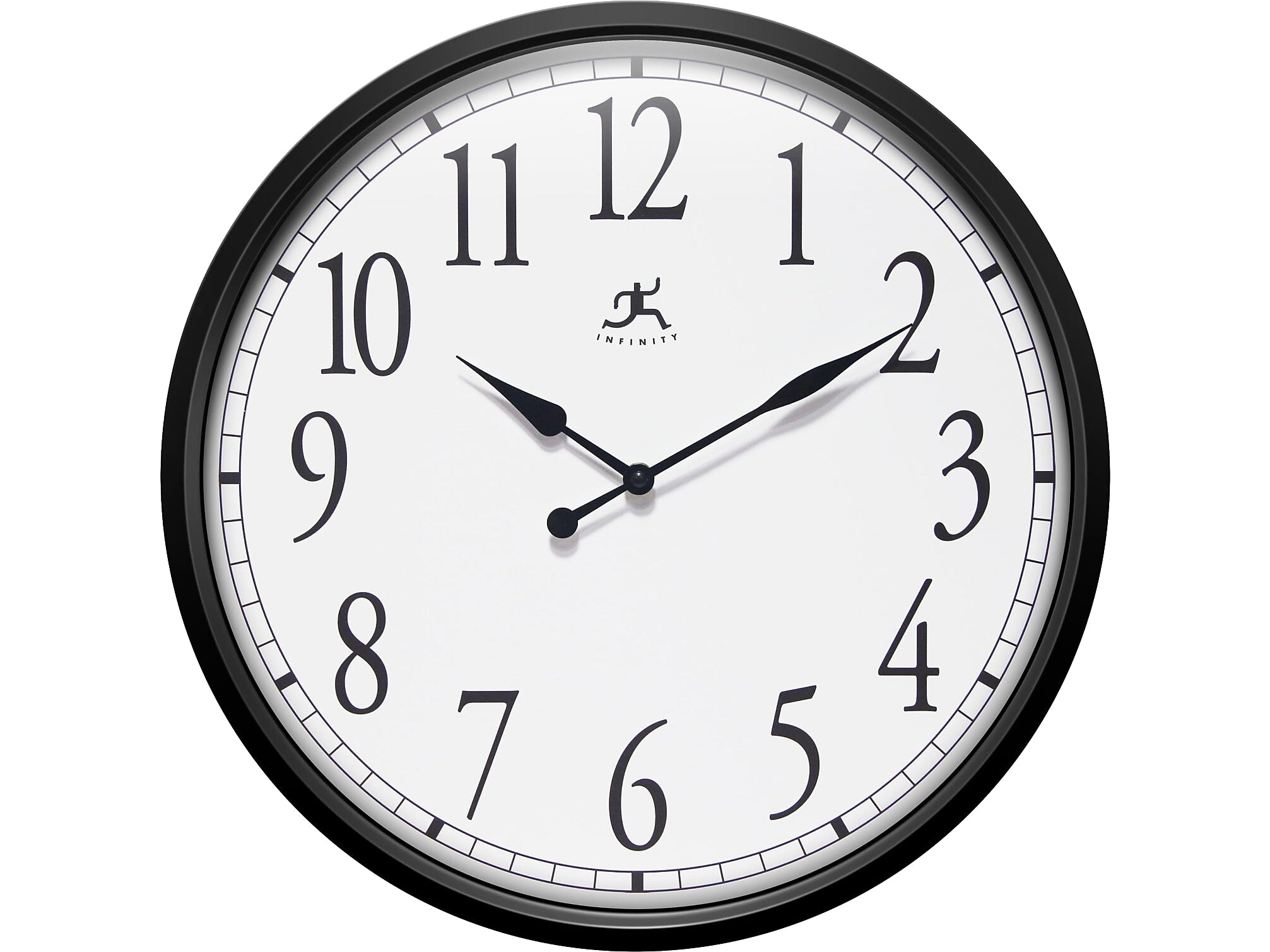 Infinity Instruments Bromidic Wall Clock, 16"Dia. (20311BK-4556)