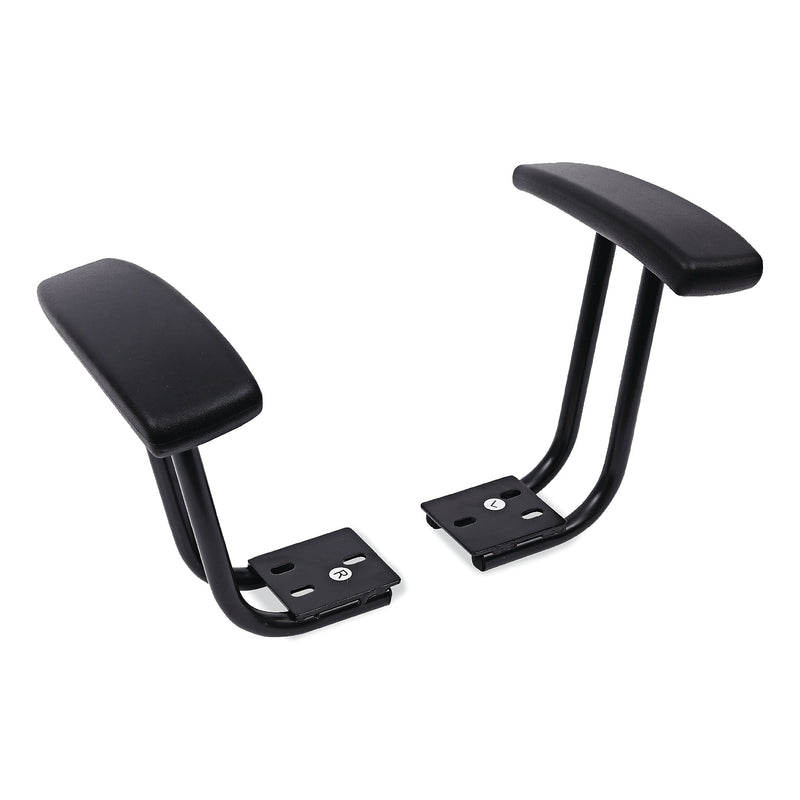Alera® Fixed T-Arms for Interval IN48B Series Task Chairs, Black, 2/Pair (ALEIN49AKB10B)