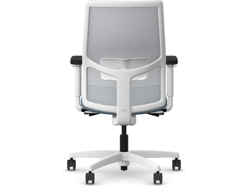 HON Ignition 2.0 Fabric/Mesh Swivel Task Chair, Carolina/Designer White (HIWMMKD.Y2.A.H.IF.HAML21.DW.SB.DWX)