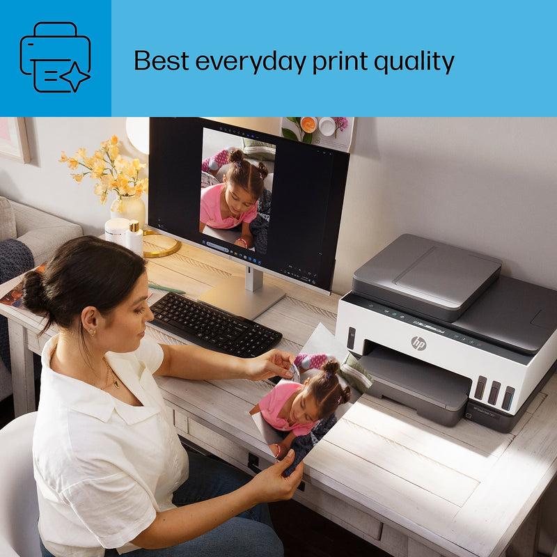 HP Smart Tank 7301 Wireless All-in-One Color Ink Tank Printer Scanner Copier, 2 years ink included (28B70A)