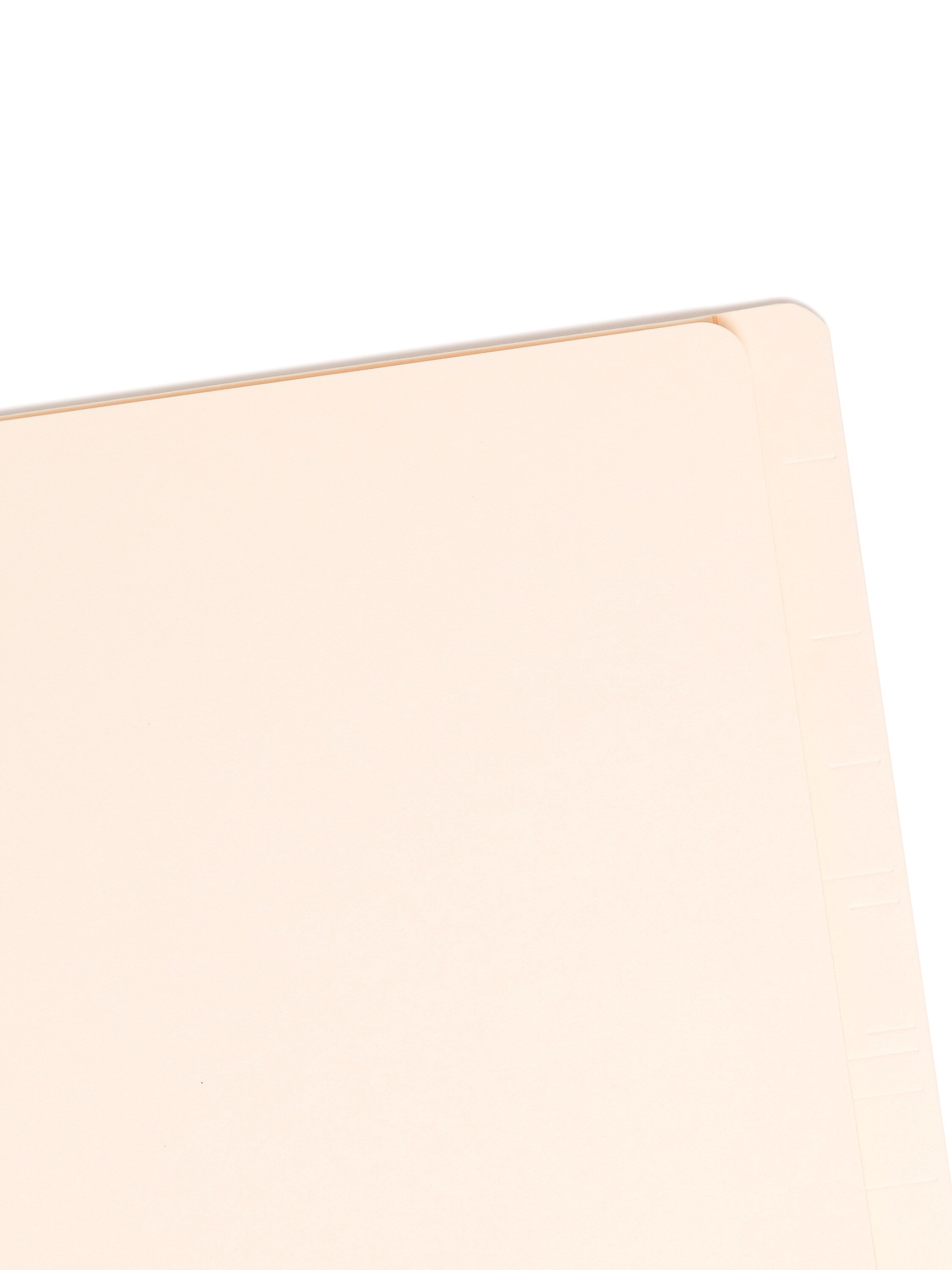 Smead End Tab Heavy Duty Classification Folders, 2" Expansion, Letter Size, 1 Divider, Manila, 10/Box (26825)