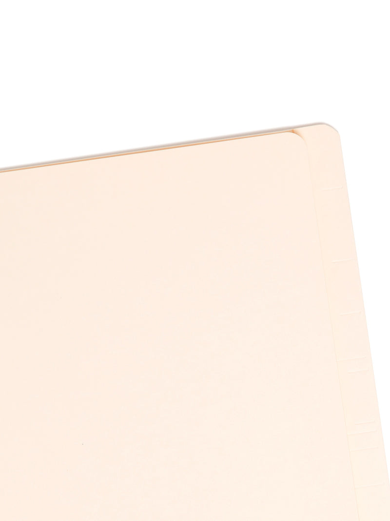 Smead End Tab Heavy Duty Classification Folders, 2" Expansion, Letter Size, 1 Divider, Manila, 10/Box (26825)
