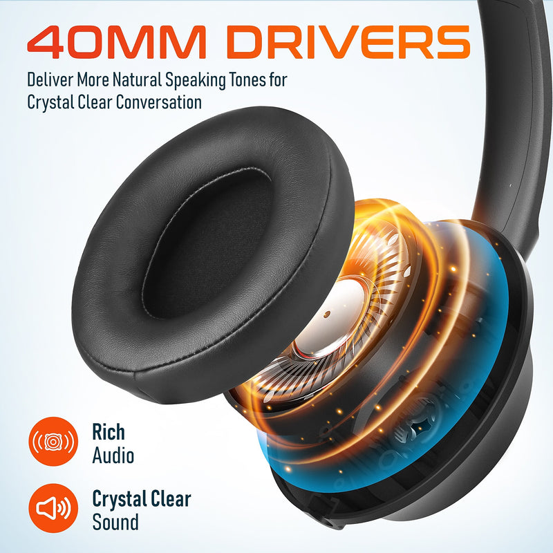 Delton 40Y Noise-Canceling Mono Over-the-Ear Headset, USB Type-A (DWH40YAC)