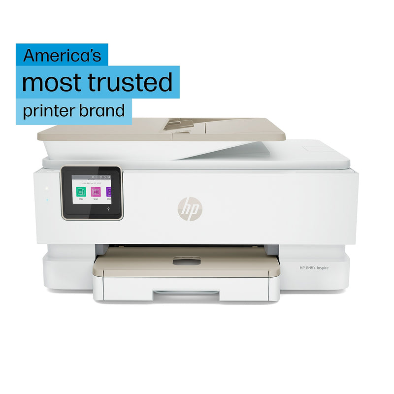 HP Envy Inspire 7955e Wireless Color All-In-One Inkjet Printer, Print, Scan, Copy, Best for Home, 3 Months FREE Ink with HP+