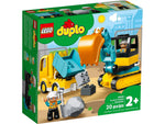 LEGO DUPLO Truck & Tracked Excavator Building Set (10931)