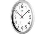 Infinity Instruments Obsidian ITC Wall Clock, 14"Dia. (12830SV-830)
