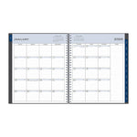 2026 Blue Sky Passages 8" x 10" Calendar Year Monthly Planner, Plastic Cover, Gray (100011-26)