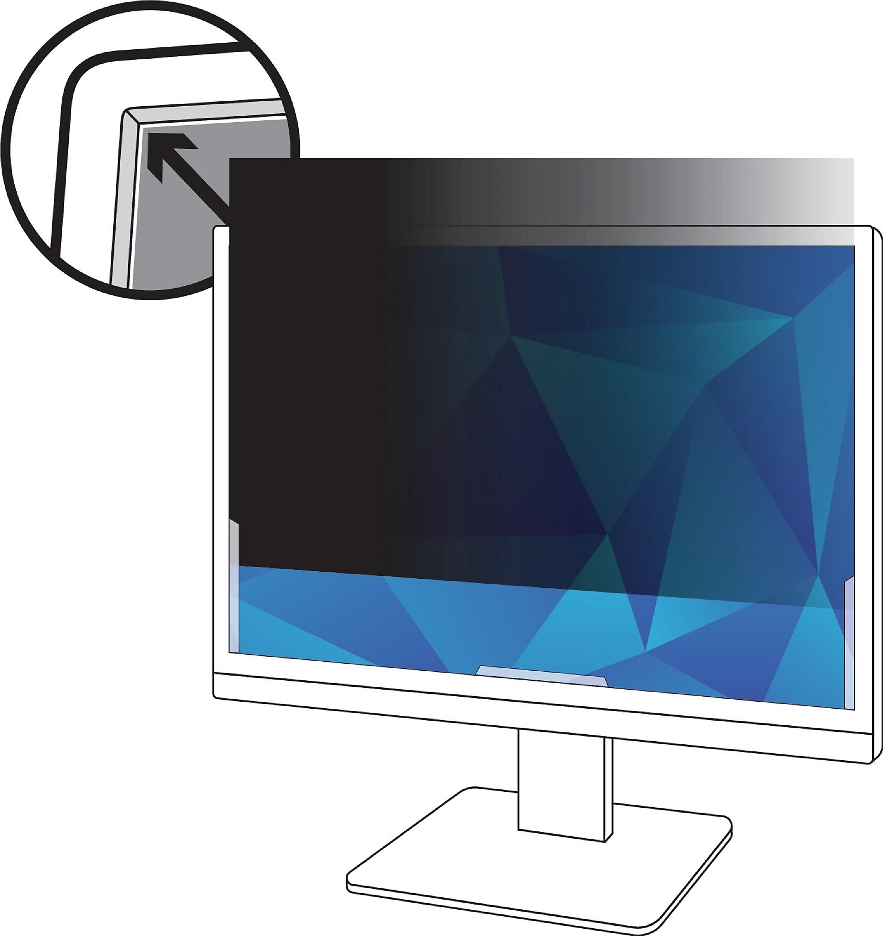 3M Anti-Glare Privacy Filter for 19" Widescreen Monitor, 16:10 Aspect Ratio (PF190W1B)
