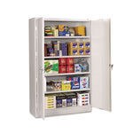 Assembled Jumbo Steel Storage Cabinet, 48w X 24d X 78h, Light Gray