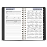 2026 AT-A-GLANCE DayMinder 3.5" x 6" Weekly Appointment Book Planner, Faux Leather Cover, Black (G250-00-26)