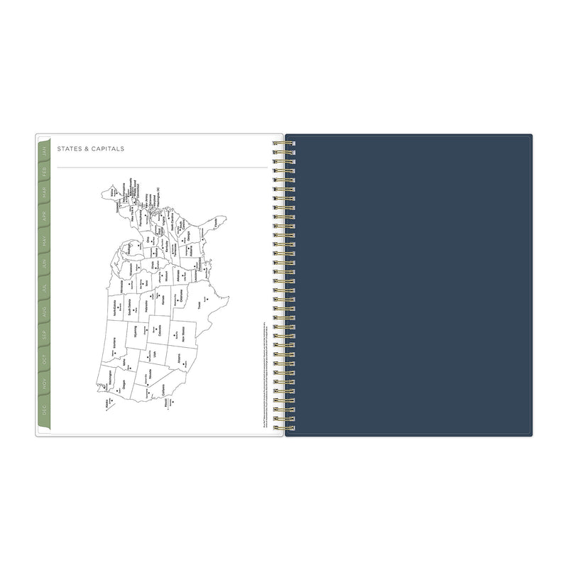 2026 Blue Sky Kelly Ventura Gardens 8.5" x 11" Calendar Year Weekly & Monthly Planner, Plastic Cover, Multicolored (153064)