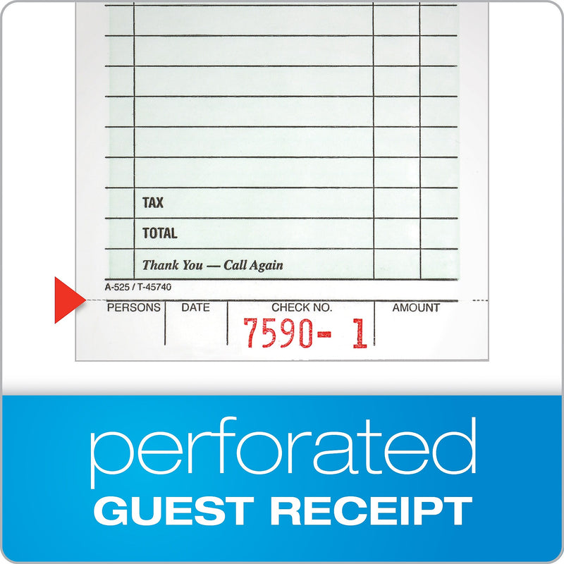 TOPS Guest Checks, 50 sheets/Pad, 10/pack (525SW)