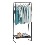 Iris 8.88" x 6.75" Garment Rack, Black Metal (596267)