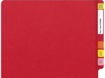 Medical Arts Press Heavy-Duty End Tab File Folder, Straight Cut, Letter-Size, Red, 40/Box (S-09459-RED)