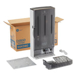 Dixie Ultra® SmartStock® Mini Polystyrene Medium Weight Knife Dispenser by GP PRO, 80 Knife Capacity, Black (SSKD80)