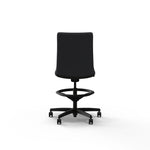 HON Ignition Armless Vinyl Task Stool with Backrest and Footrest, Basalt (HITS5.N.H.U.SX23.T.SB)