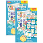Trend Enterprises Be Your Best Mixed Stickers Variety Pack, Multicolored, 120/Pack, 2/Packs/Bundle (T-33011-2)