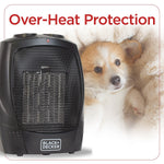 Black & Decker 1500-Watt Portable Ceramic Electric Heater, Black (BHDC201)