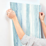 York Wallcoverings Watercolor Stripe Peel and Stick Wallpaper (RMK9061WP)