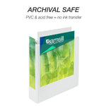 Samsill Earth's Choice Plant-Based Durable 2" View Binders, 3 Ring Binder, Made in USA, White, 4/Pack (I08967)