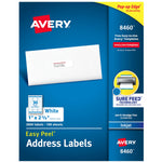 Avery Easy Peel Inkjet Address Labels, 1" x 2 5/8", Matte White, 3000 Labels/Box (8460)
