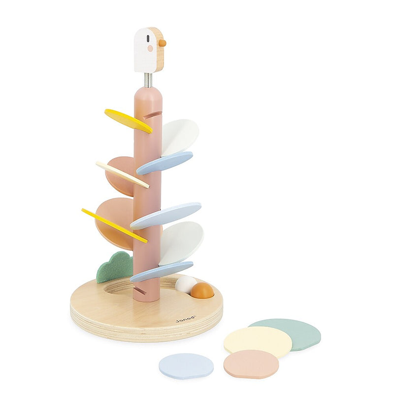 Janod Sweet Cocoon Bird Paddle Slide, Multicolored (J04040)
