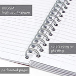 Pukka Pad Metallic 5-Subject Notebook, Ruled, 100 Sheets, Green, 3/Pack (8748-MET)
