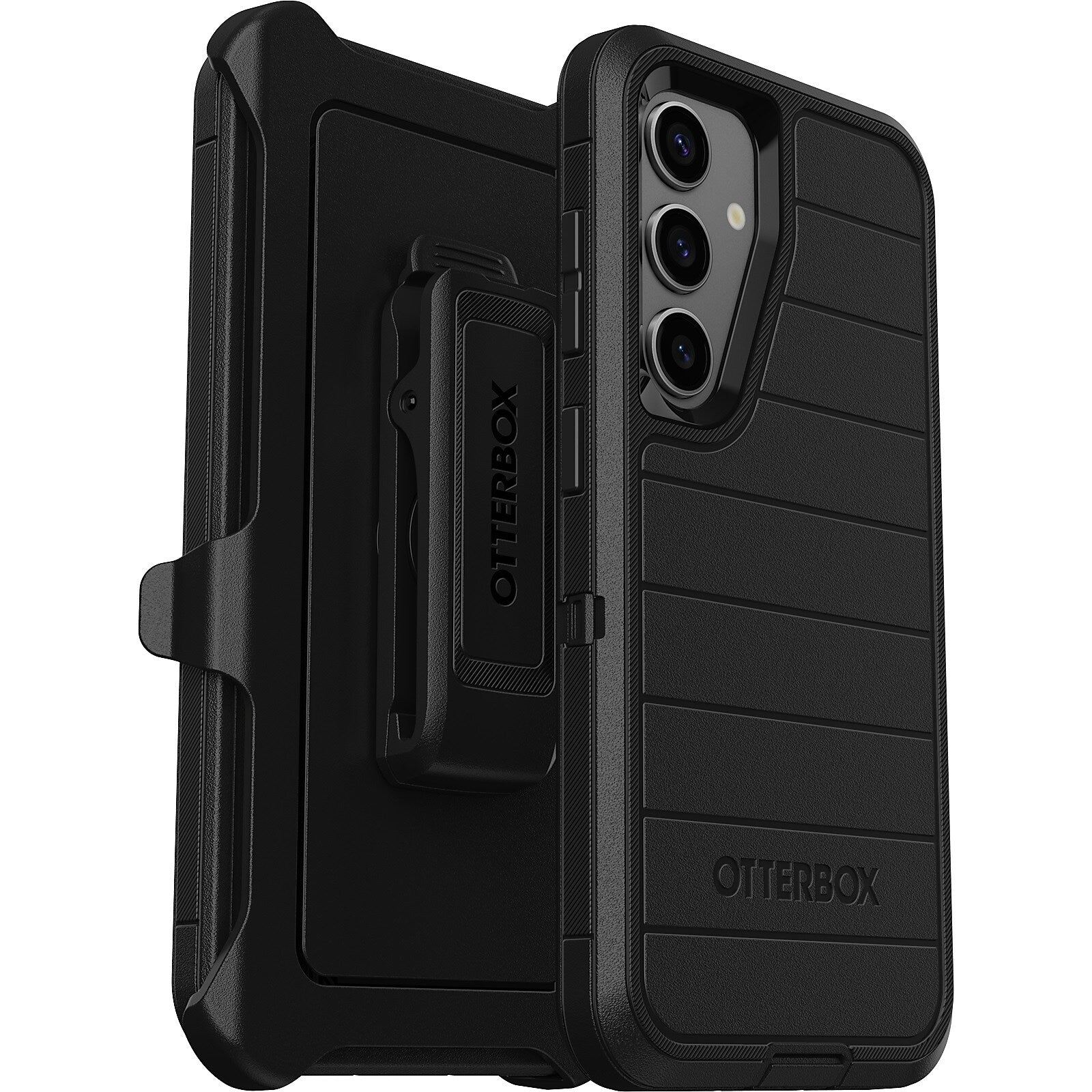 OtterBox Defender Pro Holster Case for Galaxy S24, Shock Absorbing, Black (77-94620)