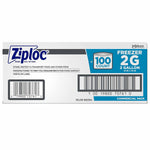 Ziploc Double Zipper Freezer Storage Bags, 2 Gallon, 100 Bags/Carton (682254)