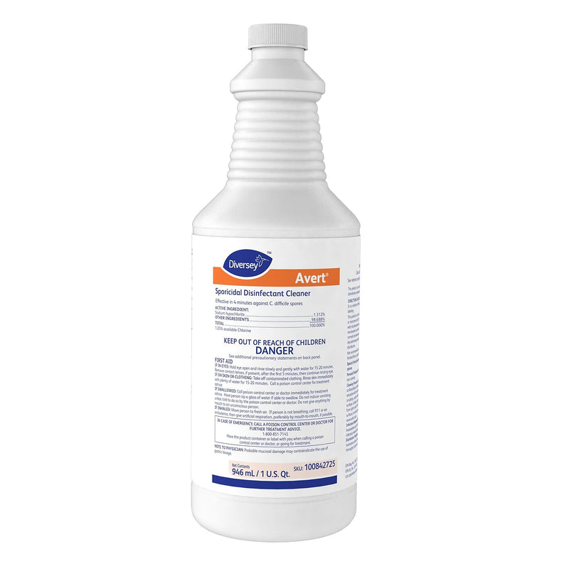 Dymon Avert Cleaner Disinfectant, Chlorine, 32 oz., 12/Carton (100842725)
