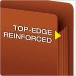 Pendaflex Reinforced File Pocket, 3 1/2" Expansion, Letter Size, Redrope (95343)
