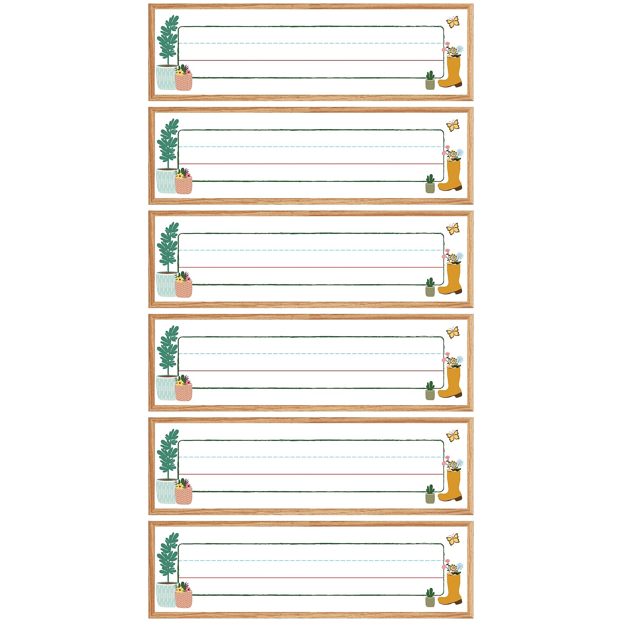 Carson Dellosa Education Grow Together School School Name Plates, 9-1/2" x 3", 36/Pack, 6 Packs/Bundle (CD-122154-6)
