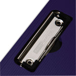 Portfolio Clipboard with Low-Profile Clip, Portrait Orientation, 0.5" Clip Capacity, Holds 8.5 x 11 Sheets, Blue
