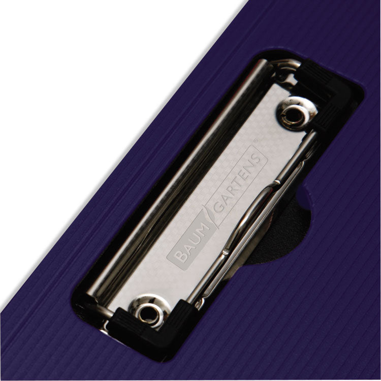 Portfolio Clipboard with Low-Profile Clip, Portrait Orientation, 0.5" Clip Capacity, Holds 8.5 x 11 Sheets, Blue