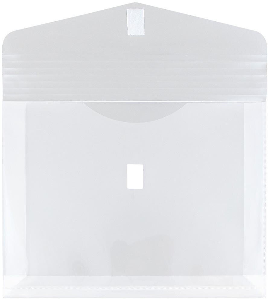 JAM Paper Premium Plastic Document File, Letter, Clear, 3/Pack (218V2CLX3)