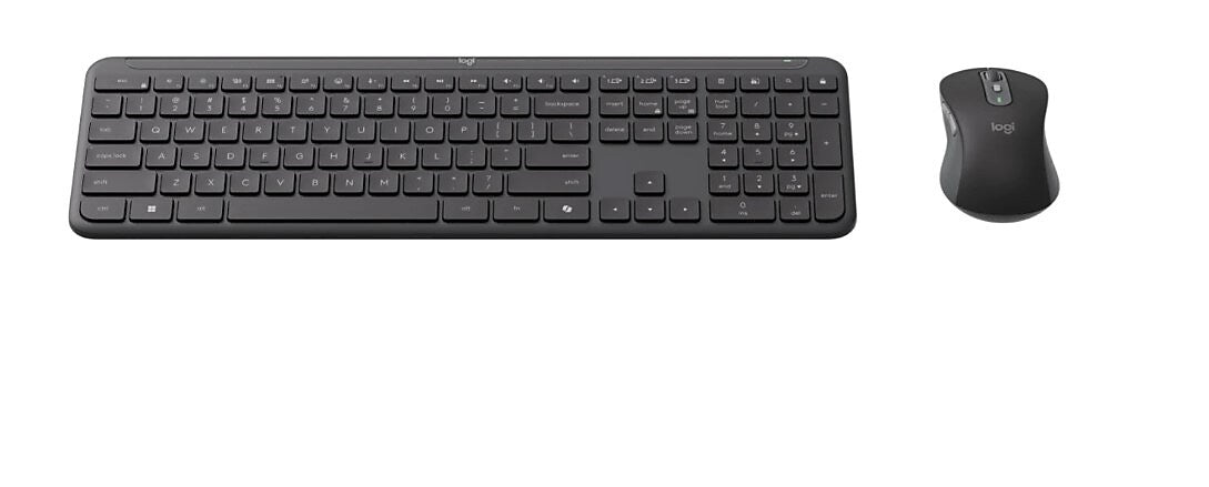 Logitech Signature Slim MK955 Wireless Keyboard and Optical Mouse Combo, Black (920-013271)