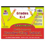 Multi-Sensory Handwriting Tablet, 5/8" Long Rule, 8 X 10.5, 40/pad