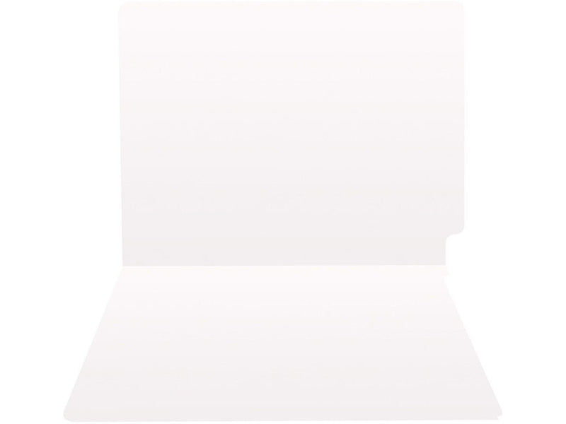 Medical Arts Press Heavy-Duty End Tab File Folder, Straight Cut, Letter-Size, White, 40/Box (S-09458-WHT)