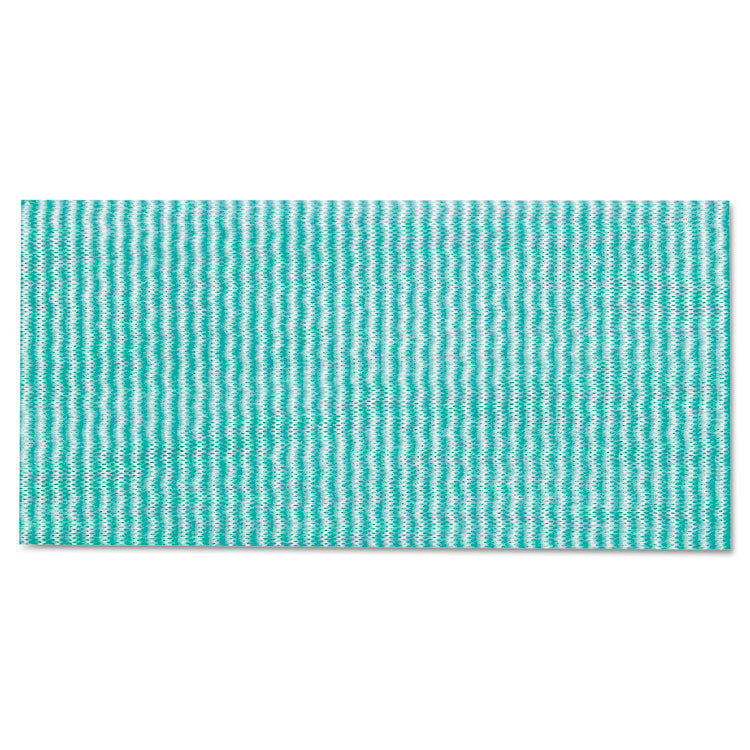 Wet Wipes, 14 X 21, White/green, 100 Towels/pack, 9/carton