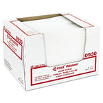 Masslinn Shop Towels, 1-Ply, 12 x 17, Unscented, White, 100/Pack, 12 Packs/Carton