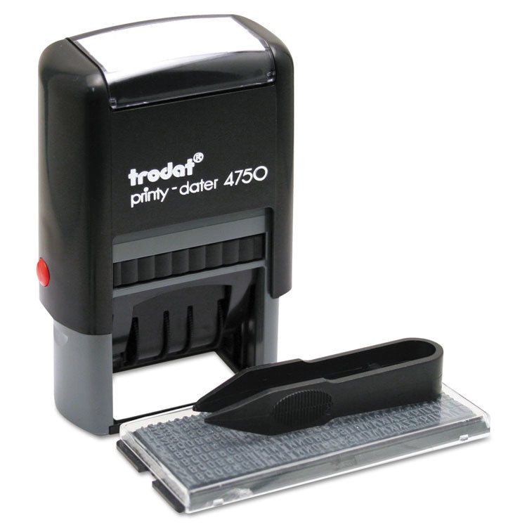 Printy Do It Yourself Self-Inking Message Dater,1.63 x 1, Blue/Red