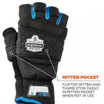 ProFlex 816 Thermal Flip-Top Gloves, Black, Large (17344)